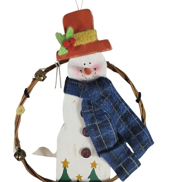 Nantucket Collection Snowman Hanging Decor Dangling Legs Craft Rustic Farmhouse - Picture 2 of 9